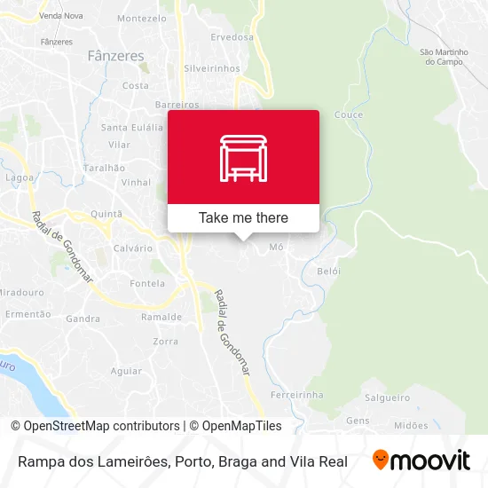Rampa dos Lameirôes map