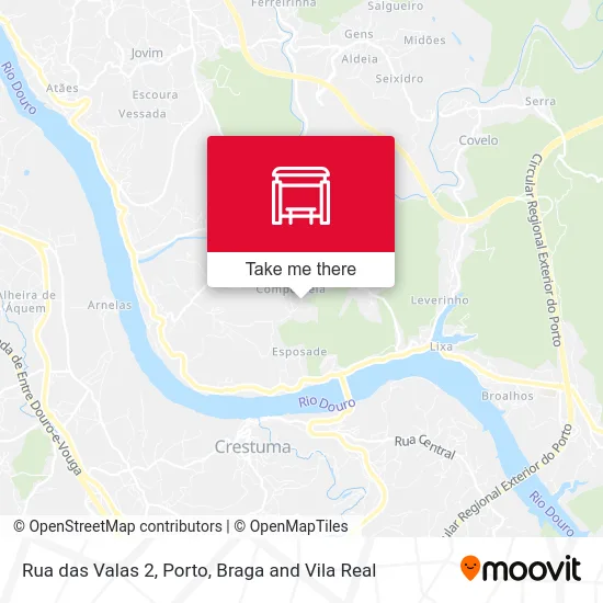 Rua das Valas 2 mapa