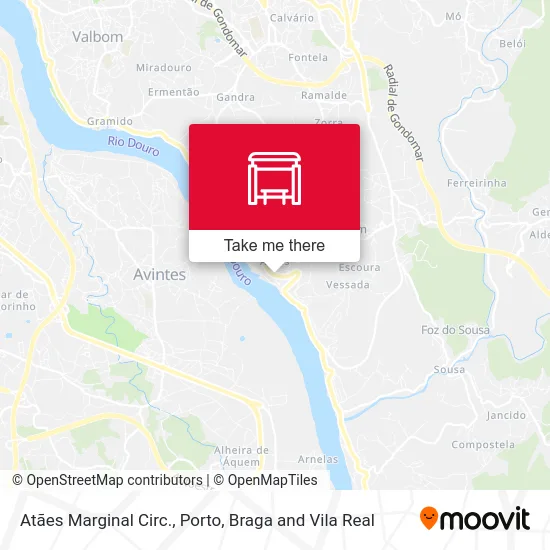 Atães Marginal Circ. map