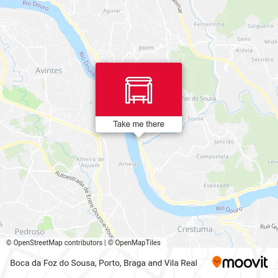 Boca da Foz do Sousa map