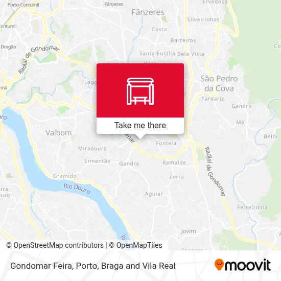 Gondomar Feira map