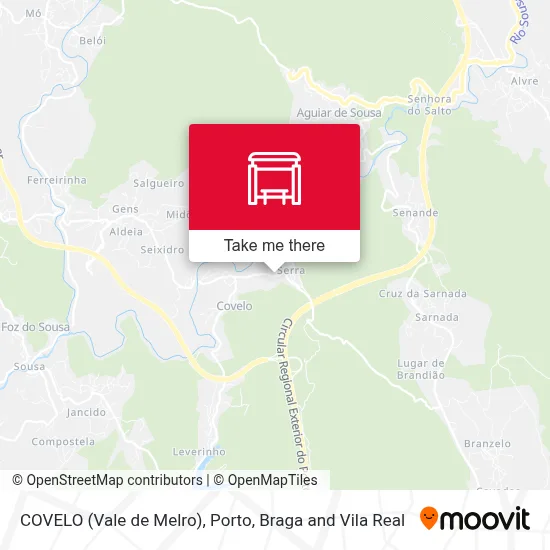 COVELO (Vale de Melro) map