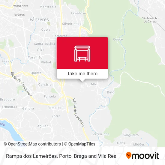 Rampa dos Lameirôes map