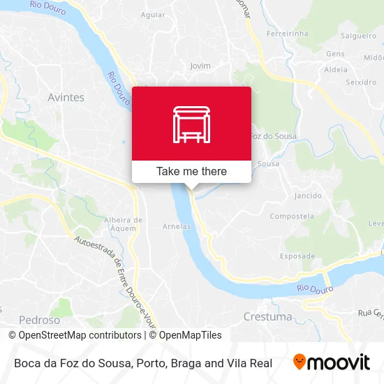 Boca da Foz do Sousa map