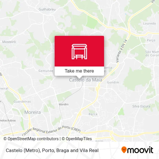 Castelo (Metro) map