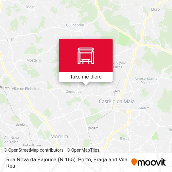 Rua Nova da Bajouca (N.165) map