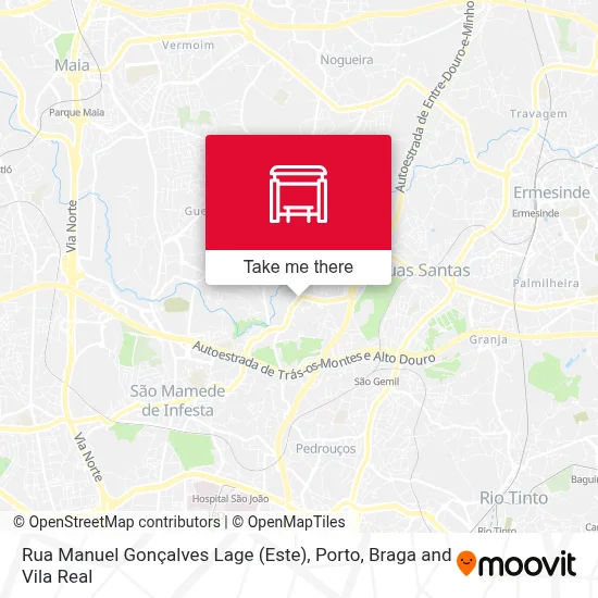 Rua Manuel Gonçalves Lage (Este) map