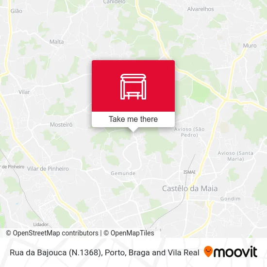 Rua da Bajouca (N.1368) mapa