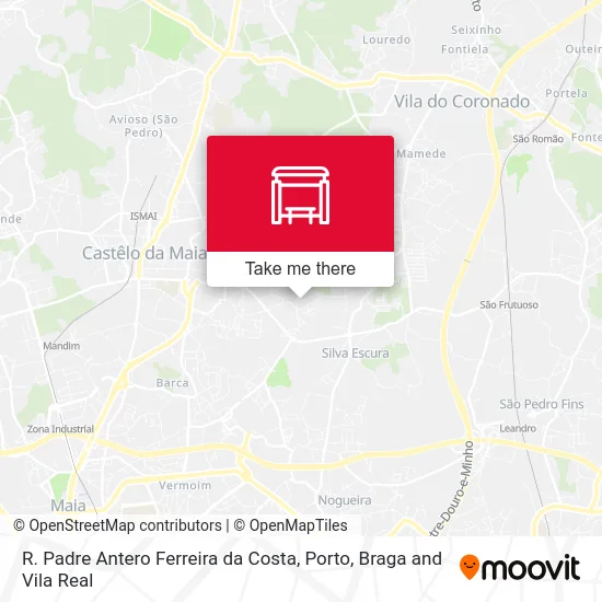 R. Padre Antero Ferreira da Costa map