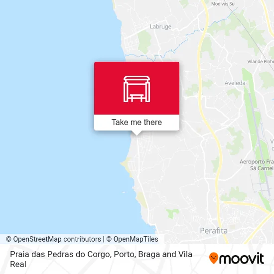 Praia das Pedras do Corgo map