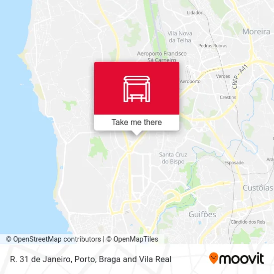 R. 31 de Janeiro map
