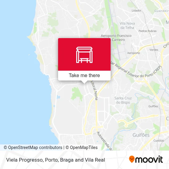 Viela Progresso map