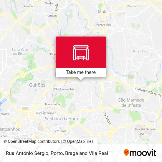 Rua António Sérgio map