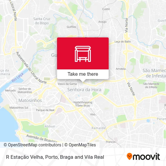 R Estação Velha map