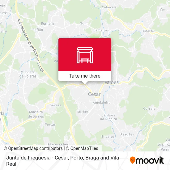 Junta de Freguesia - Cesar map