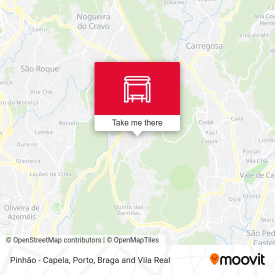 Pinhão - Capela map