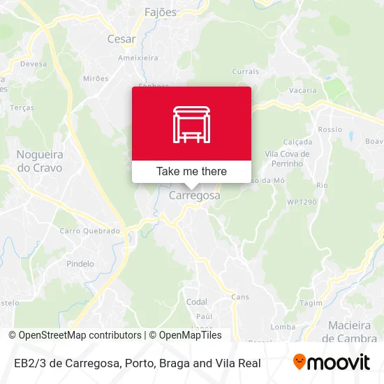 EB2/3 de Carregosa map