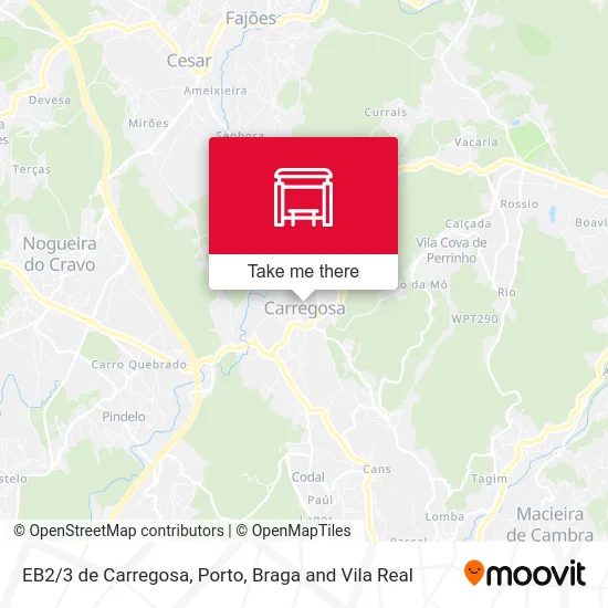 EB2/3 de Carregosa map