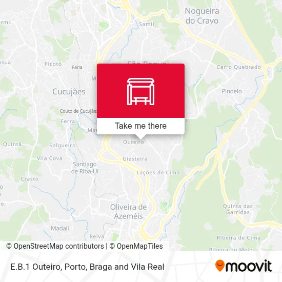 E.B.1 Outeiro map