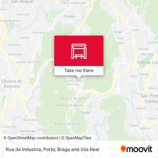 Rua da Industria map