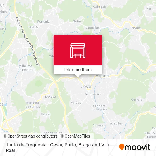Junta de Freguesia - Cesar map