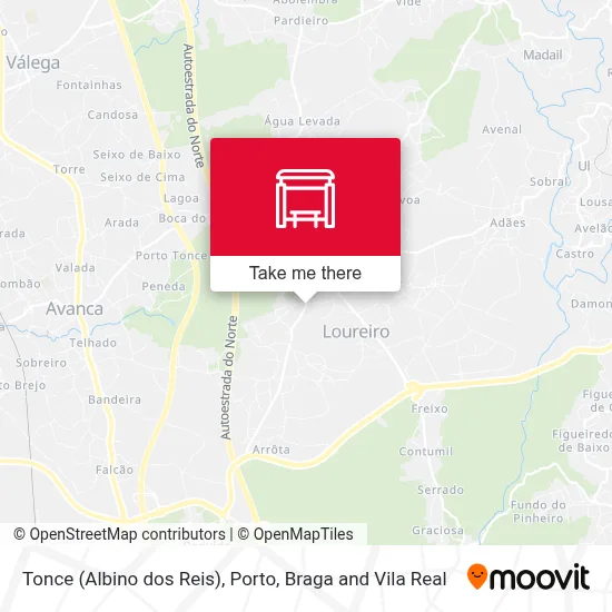 Tonce (Albino dos Reis) map