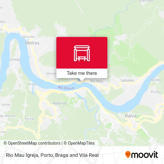 Rio Mau Igreja map