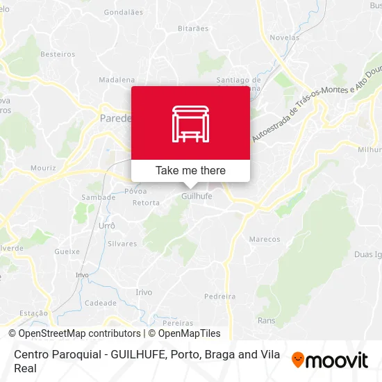 Centro Paroquial - GUILHUFE map