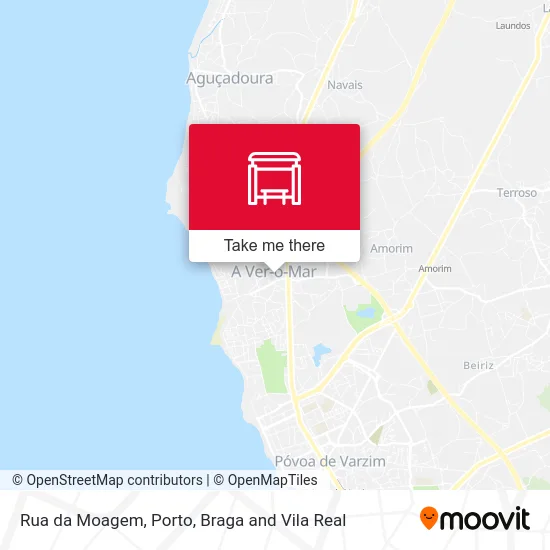 Rua da Moagem mapa