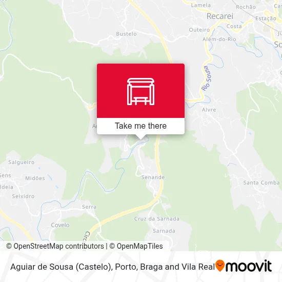 Aguiar de Sousa (Castelo) map