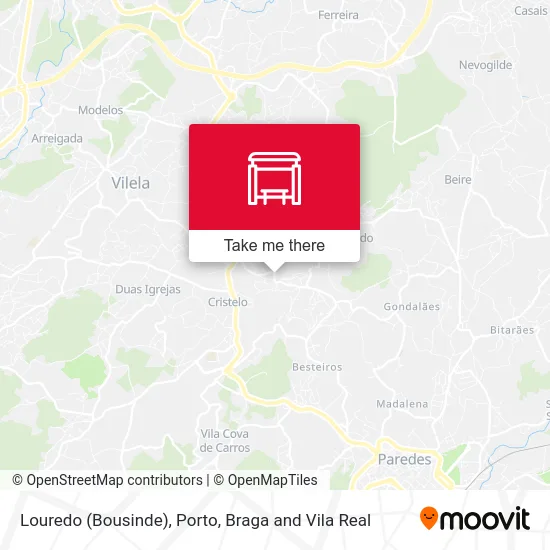 Louredo (Bousinde) map