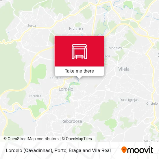 Lordelo (Cavadinhas) map