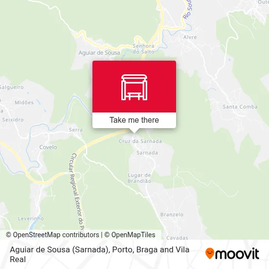 Aguiar de Sousa (Sarnada) map