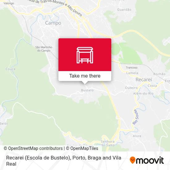 Recarei (Escola de Bustelo) map