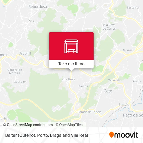 Baltar (Outeiro) map