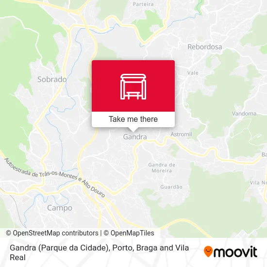 Gandra (Parque da Cidade) map