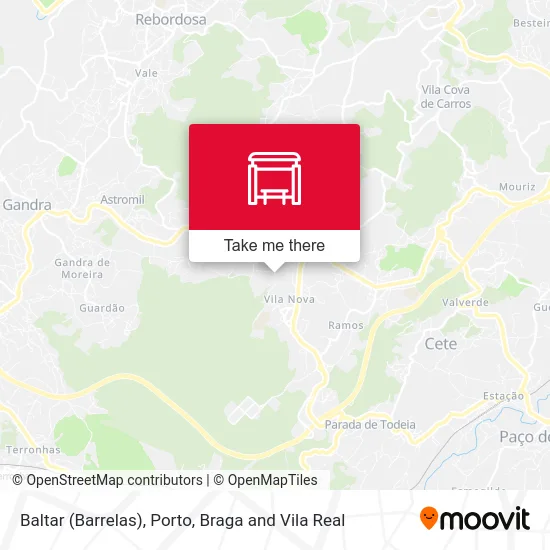 Baltar (Barrelas) map