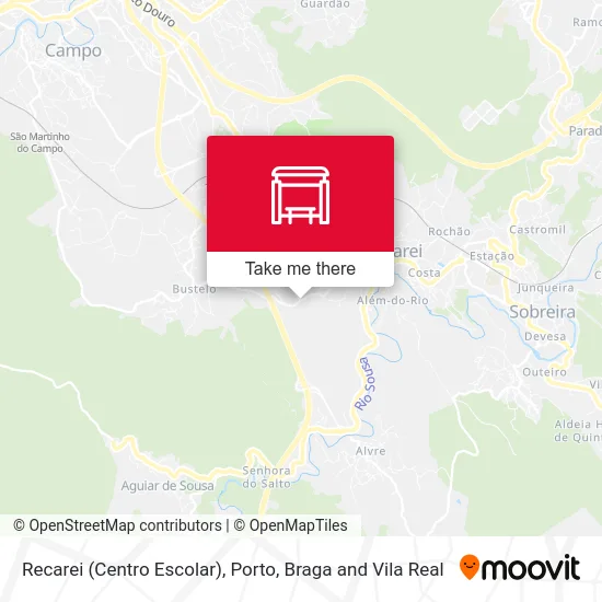 Recarei (Centro Escolar) map