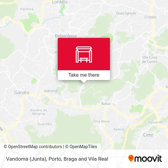 Vandoma (Junta) mapa