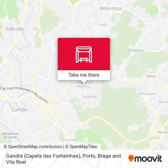 Gandra (Capela das Fontainhas) map