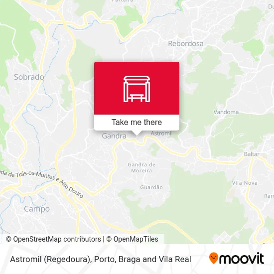 Astromil (Regedoura) map