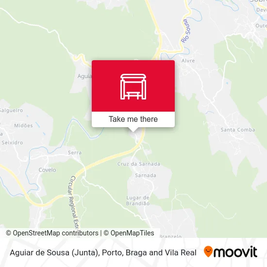 Aguiar de Sousa (Junta) map