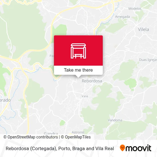 Rebordosa (Cortegada) map
