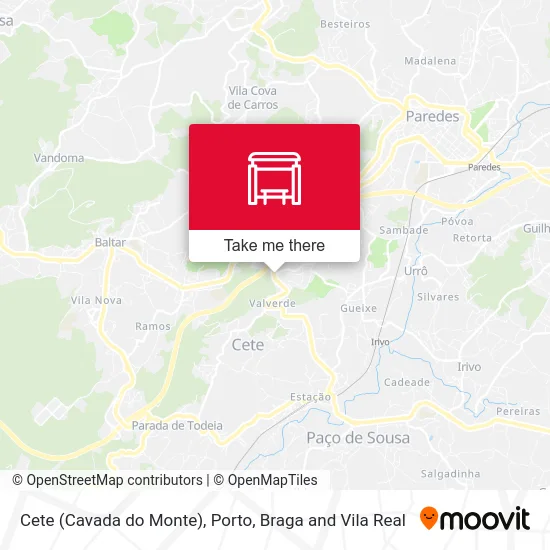 Cete (Cavada do Monte) map
