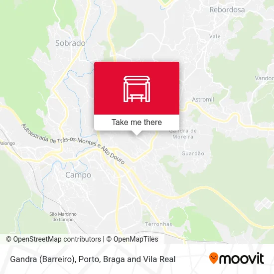 Gandra (Barreiro) map