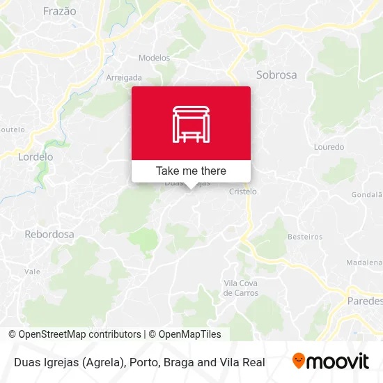 Duas Igrejas (Agrela) map