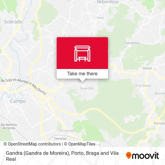 Gandra (Gandra de Moreira) map