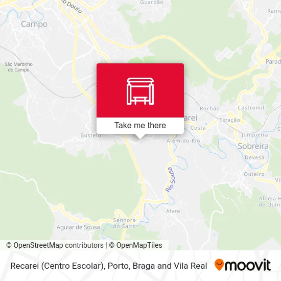 Recarei (Centro Escolar) map