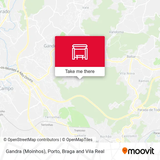 Gandra (Moinhos) map