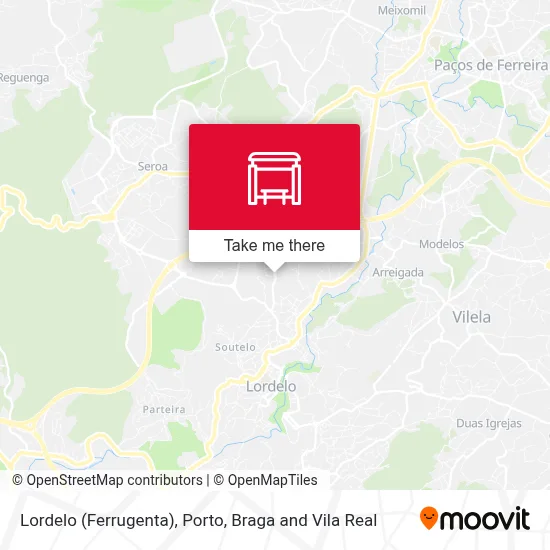 Lordelo (Ferrugenta) map